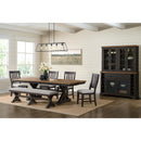  Elements International Montrose D-16670-8-BN Dining Bench IMAGE 3