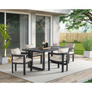  Elements International Playa O-16230-3-DT Dining Table IMAGE 3