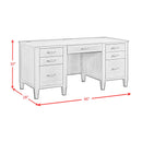  Elements International Portico H-15970-6-DK1 Double Pedestal Desk IMAGE 10