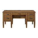  Elements International Portico H-15970-6-DK2 Half Pedestal Desk IMAGE 2