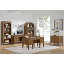  Elements International Portico H-15970-6-DK2 Half Pedestal Desk IMAGE 4