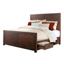  Elements International Jax JX600KB King Platform Storage Bed IMAGE 3
