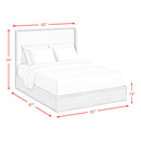  Elements International Rosalie B-16860-8-QB Queen Upholstered Bed IMAGE 7