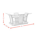  Elements International Dapper TPR350CT Rectangular Coffee Table IMAGE 9