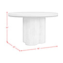 Elements International Rosalie D-16860-8-RDT Round Dining Table IMAGE 7