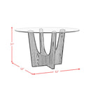  Elements International Oregon D-17380-8-DT3 Round Dining Table IMAGE 8
