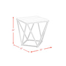  Elements International Riko CRK120ET Square End Table IMAGE 8