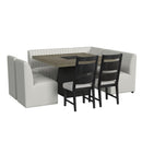  Elements International Jemma D-7570-6-SC Upholstered Side Chair IMAGE 3