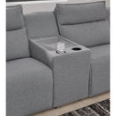  Signature Design by Ashley Modmax II 65906S43 7 pc Power Reclining Sectional with Chaise and Audio Console IMAGE 5